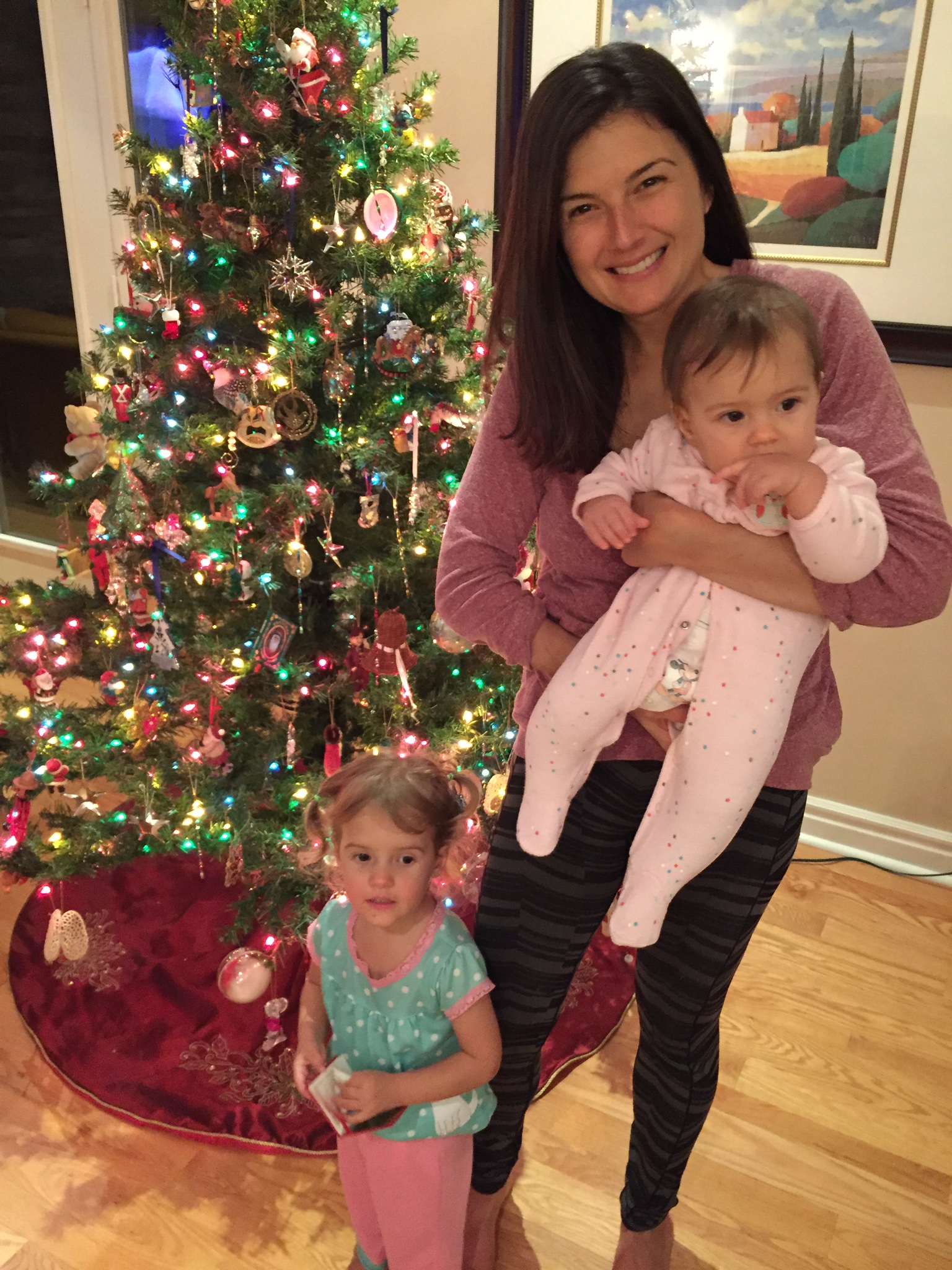 Danielle and girls at xmas