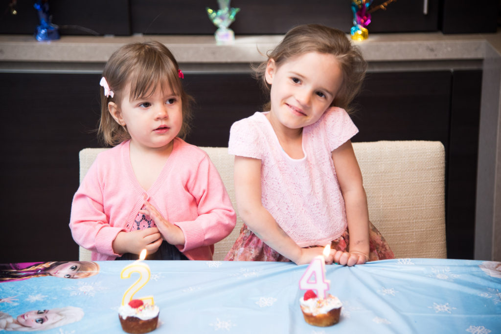 Healthier birthday cupcake