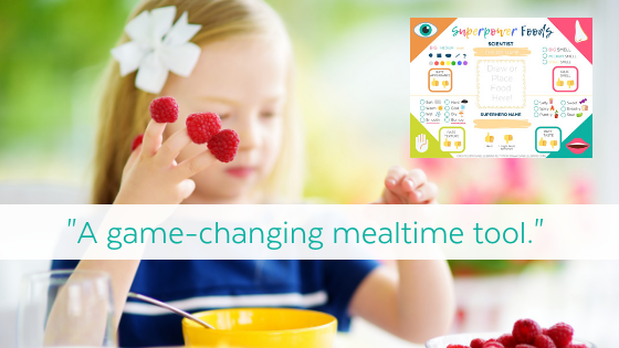 Superpower Foods Placemat for Kids