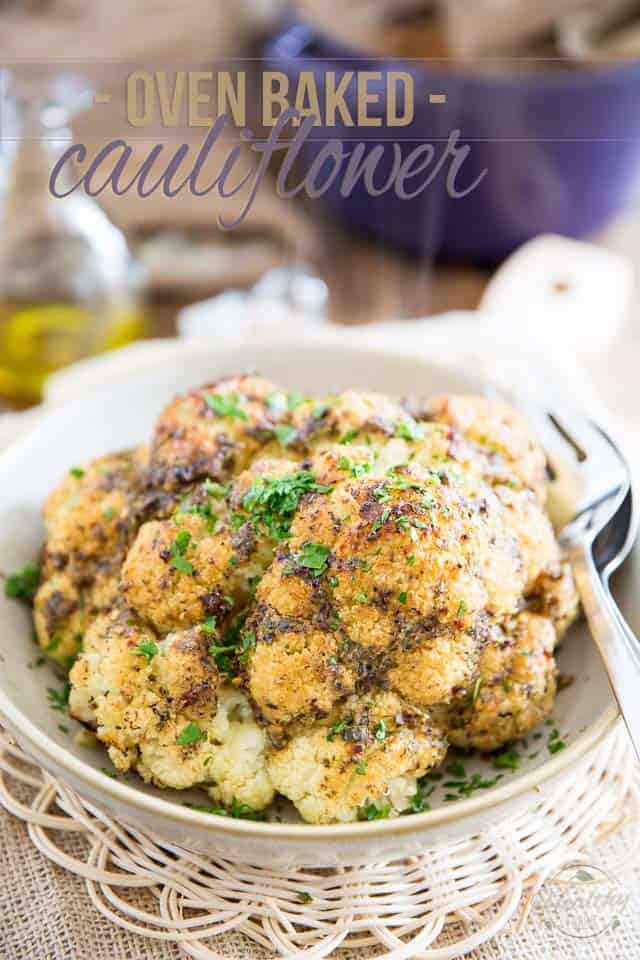 whole roasted cauliflower