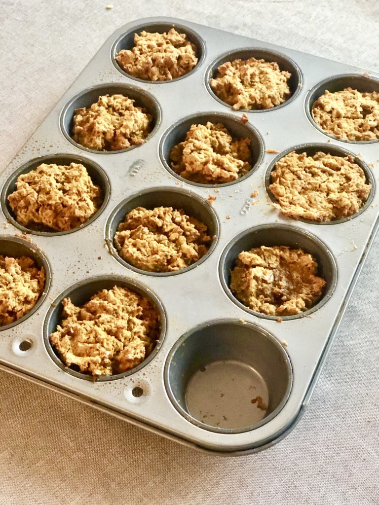 Pumpkin Banana Oat Muffins