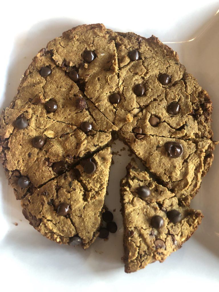 deep dish chickpea cookie
