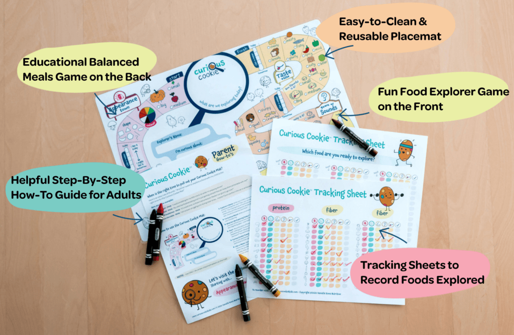 Curious Cookie Placemat food scientist mat for picky eaters