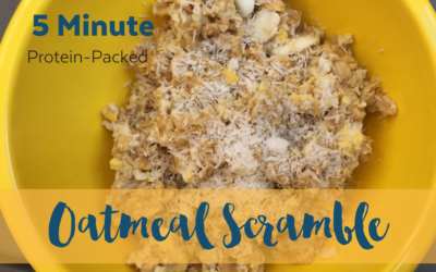 Healthy Breakfast for Kids {Speedy Oatmeal Scramble}