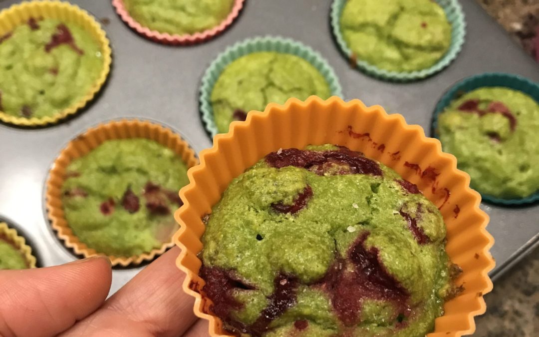 Grinch Muffins (gluten-free, dairy-free)