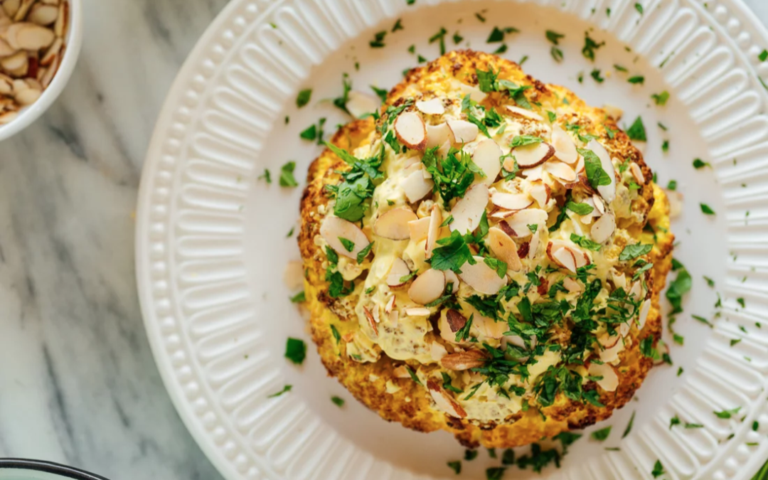 Whole roasted cauliflower for the whole family (easiest recipe yet)